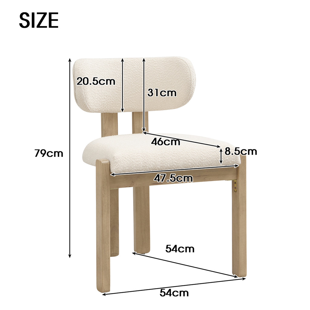Measurement chart of a chair with dimensions labeled on a white background